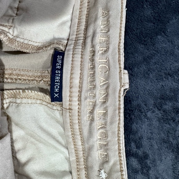American Eagle Tan Cotton Super Stretch Shorts - Picture 3 of 5